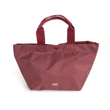 Bolsa Grid Everyday Bag - Burgundy, mini - HAY