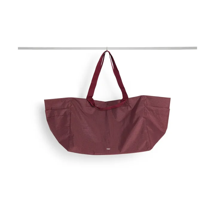 Bolsa Grid Weekend Bag - Burgundy, large - HAY