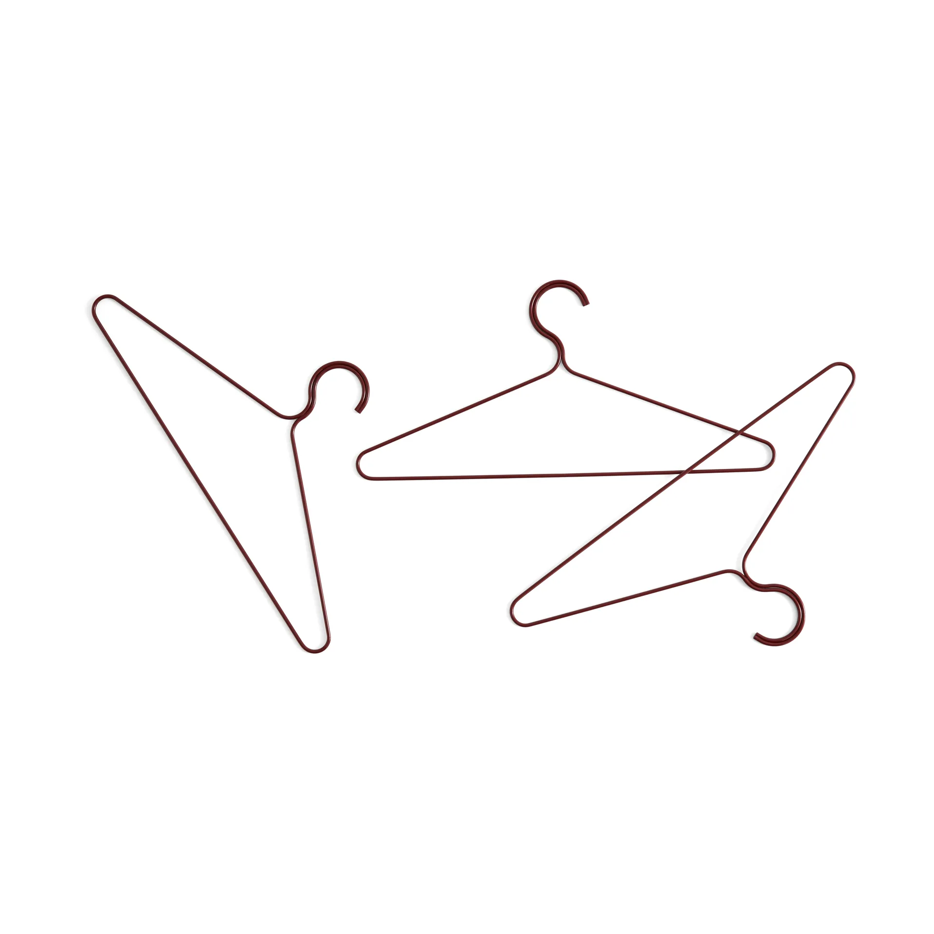 Cabide Colour conjunto de 3, Maroon red HAY