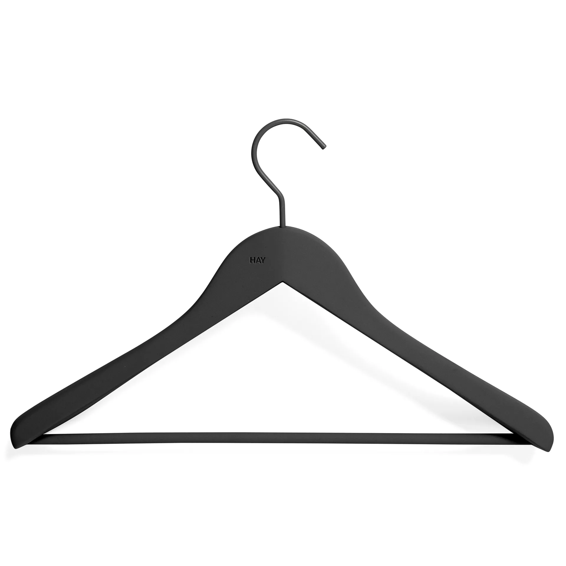 Cabide com varão largo HAY 4 un., Preto HAY