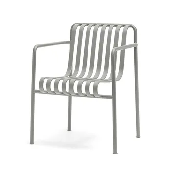 Cadeira com apoios de braços Palissade Dining - Sky grey - HAY