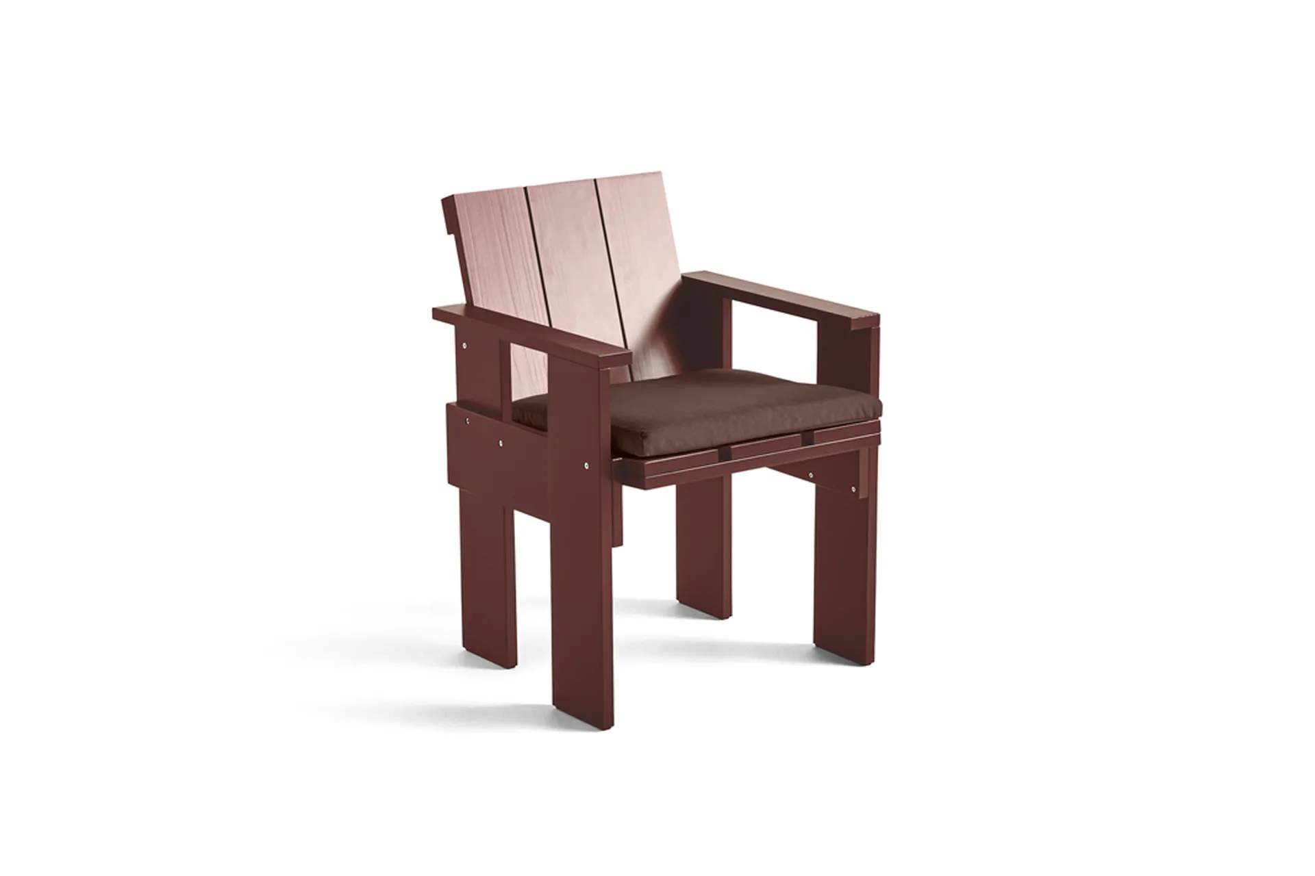 Cadeira com braços Crate Dining Chair, Iron red HAY
