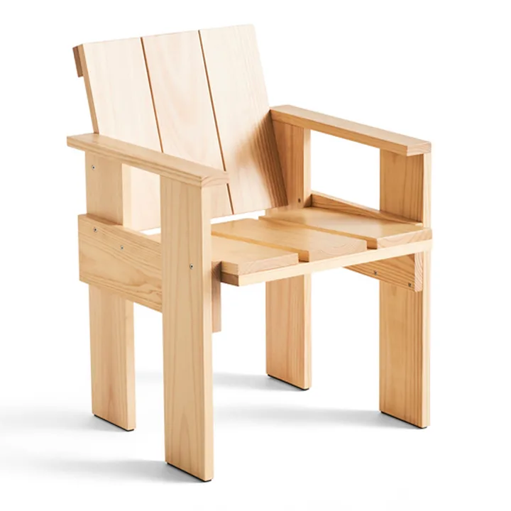 Cadeira com braços Crate Dining Chair - Water-based lacquered pinewood - HAY