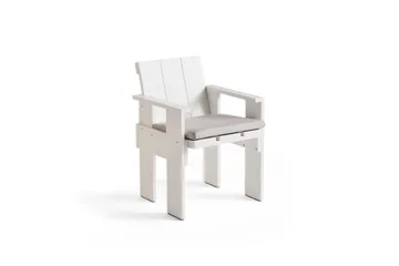 Cadeira com braços Crate Dining Chair - White - HAY