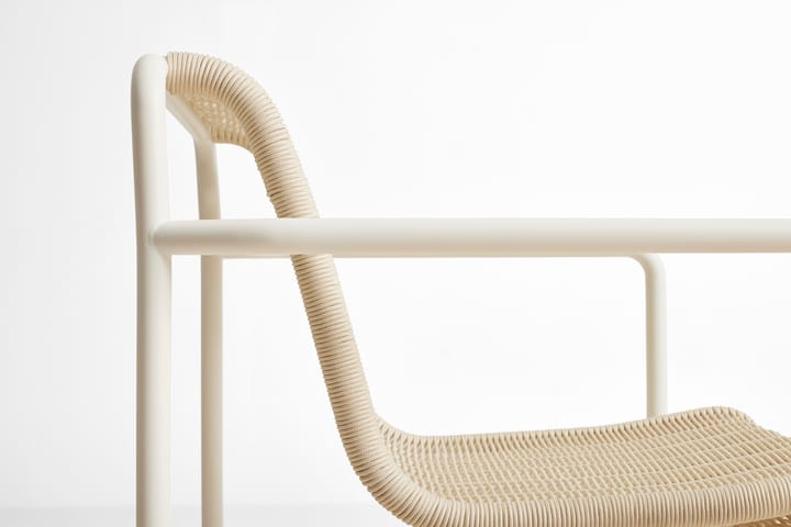 Cadeira lounge Palissade Cord Low  , Cream white HAY