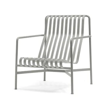 Cadeira lounge Palissade High - Sky grey - HAY
