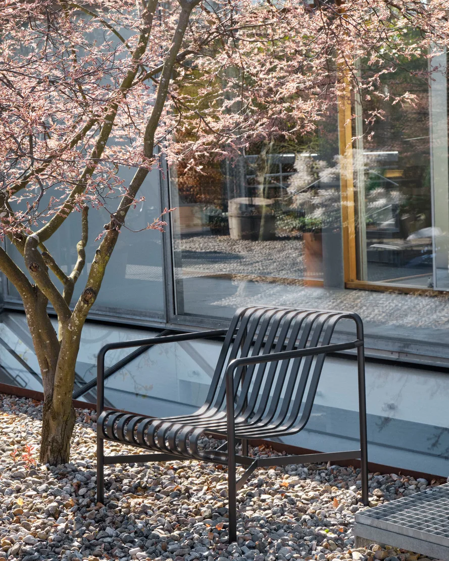 Cadeira lounge Palissade Low, Anthracite HAY