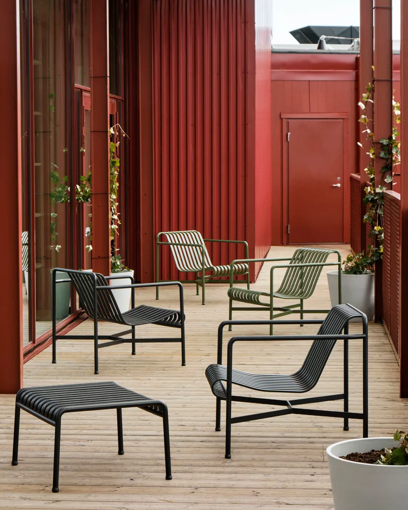 Cadeira lounge Palissade Low, Anthracite HAY