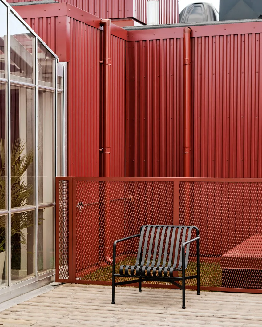 Cadeira lounge Palissade Low, Anthracite HAY