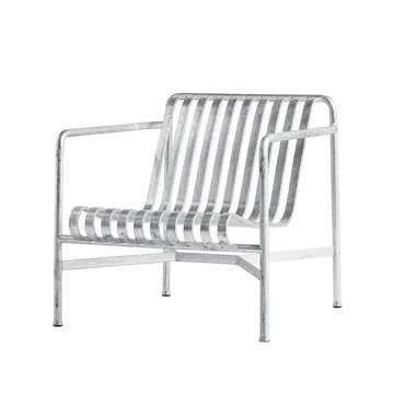 Cadeira lounge Palissade Low - hot galvanized - HAY