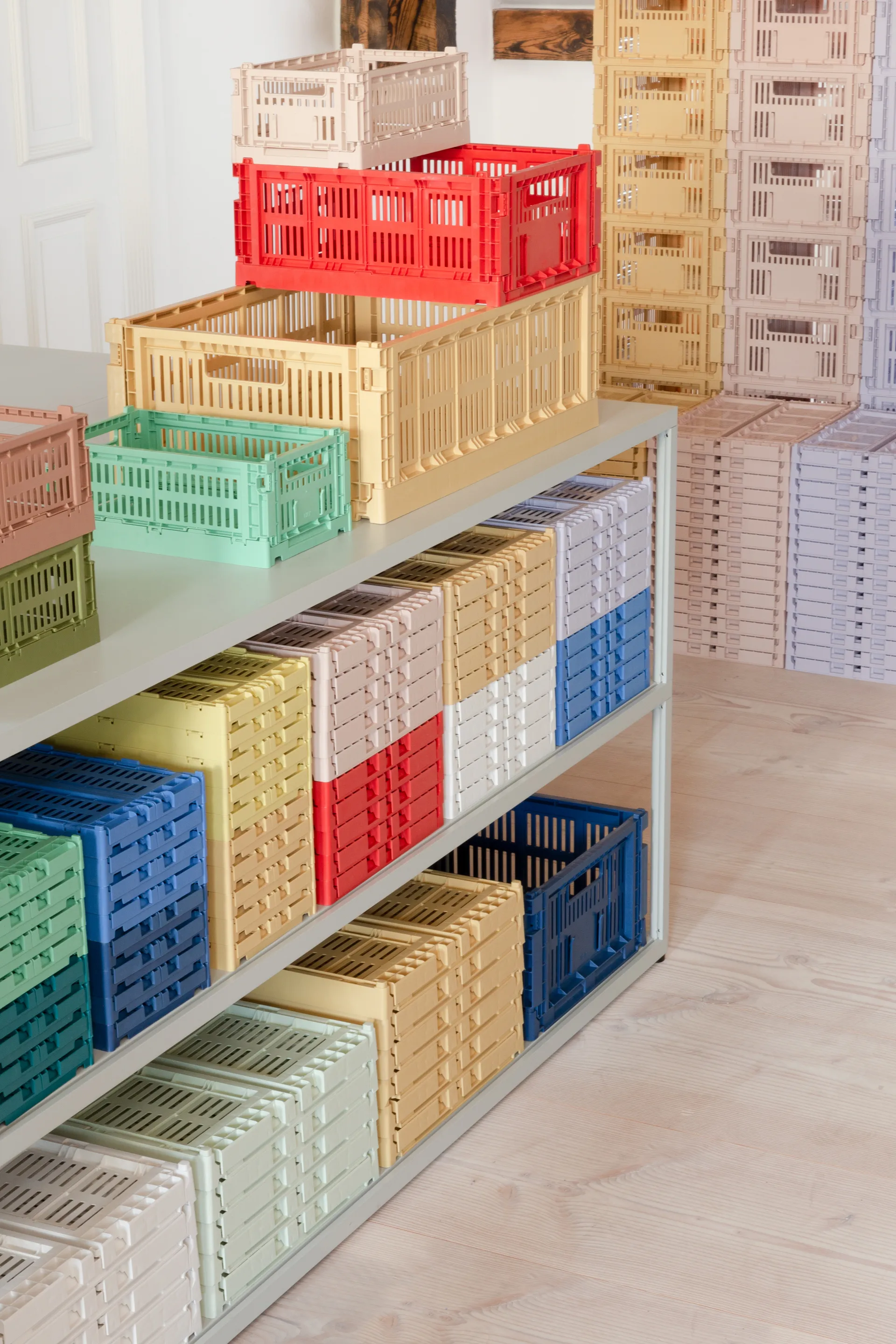 Caixa Colour Crate S 17x26.5 cm, Dark mint HAY