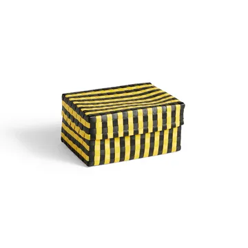 Caixa de arrumação Maxim Stripe Box S 21x30 cm - Amarelo-preto - HAY