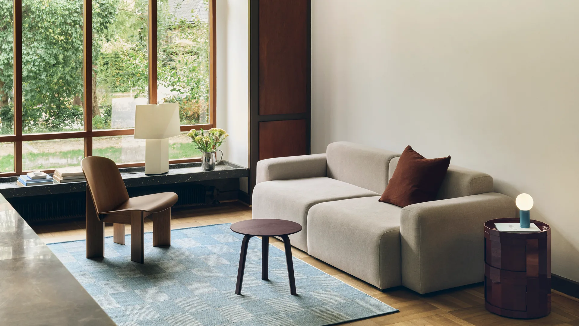 Candeeiro de mesa Aplat, Branco, 44 cm HAY