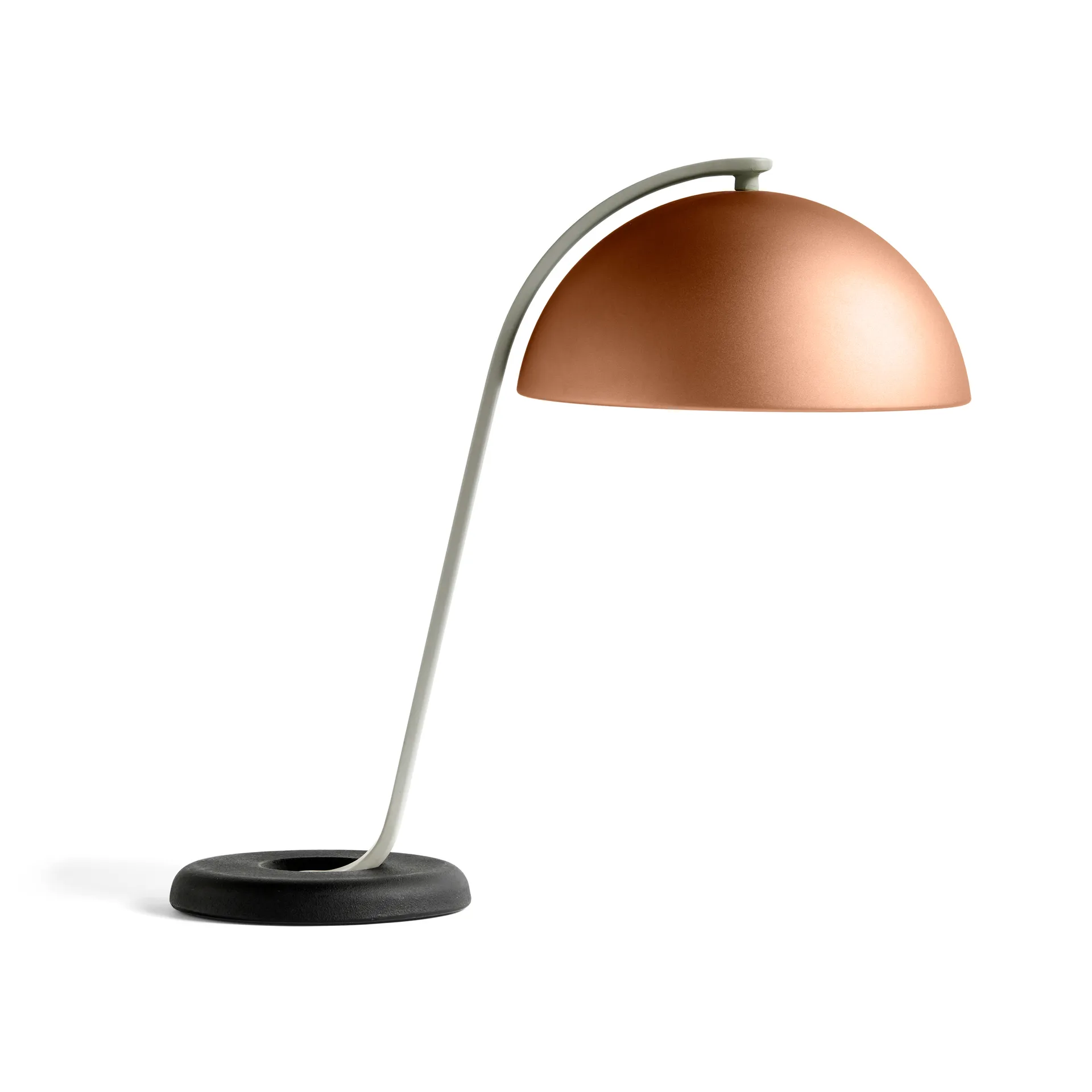 Candeeiro de mesa Cloche, Mocca anodised HAY