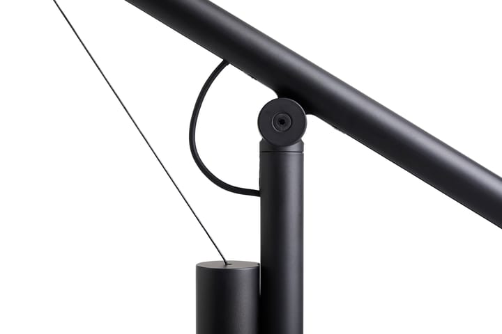 Candeeiro de mesa Fifty-Fifty, Soft black HAY