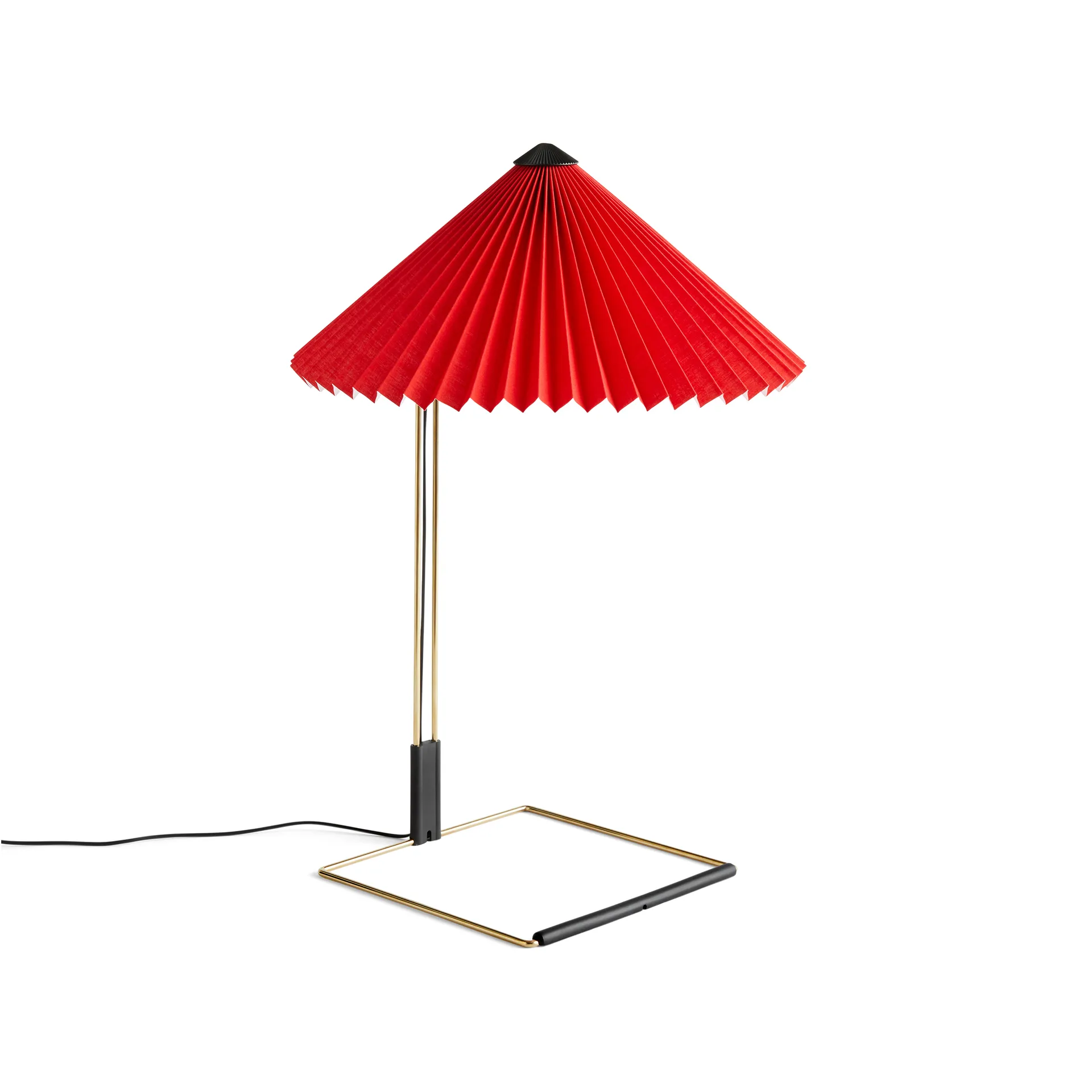 Candeeiro de mesa Matin table Ø38 cm, Bright red shade HAY