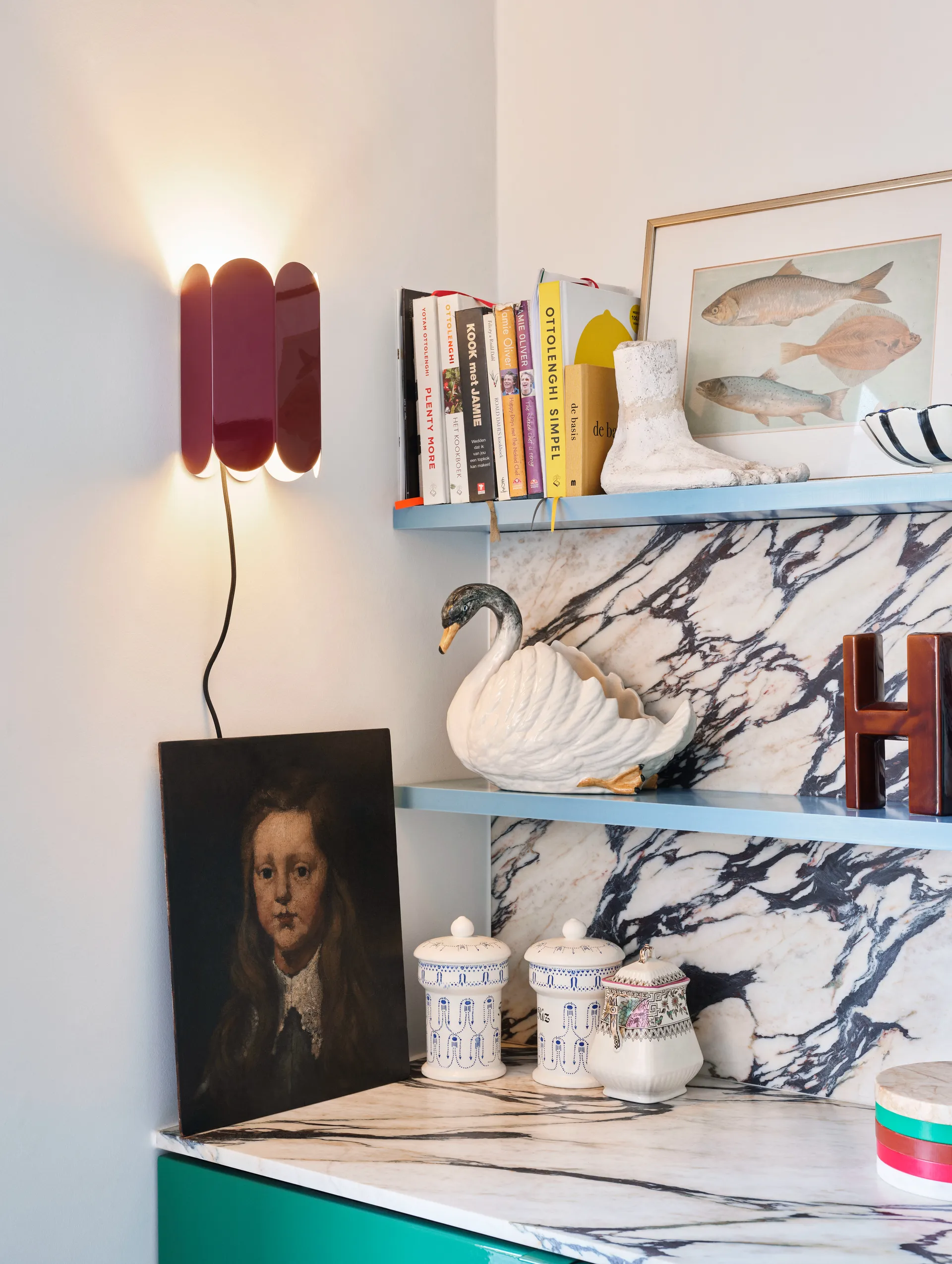 Candeeiro de parede Arcs, Auburn red HAY