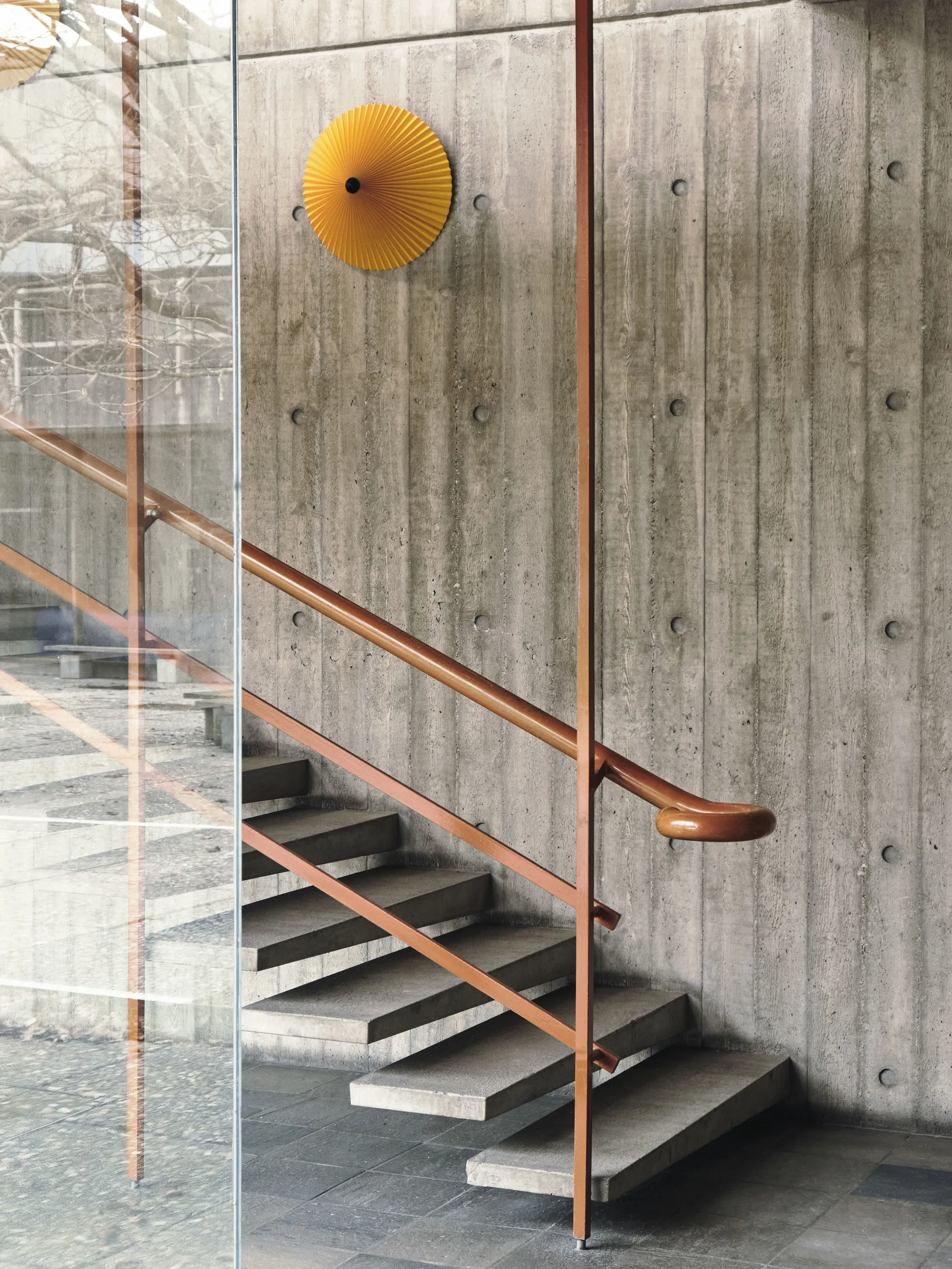 Candeeiro de parede Matin Ø38 cm, Yellow shade HAY