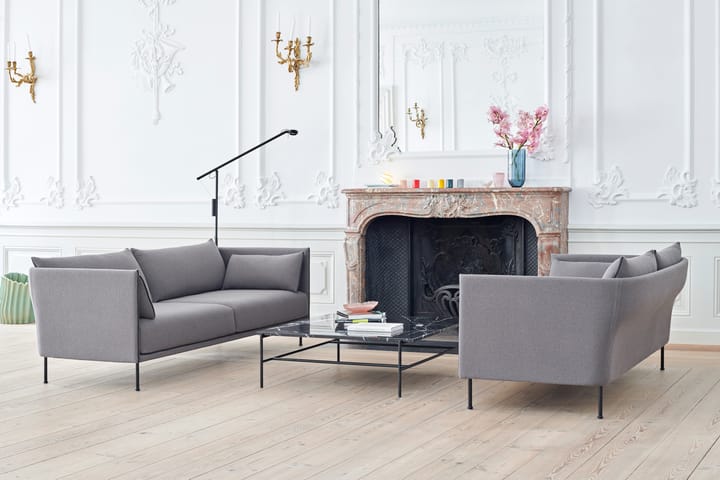 Candeeiro de pé Fifty-Fifty, Soft black HAY