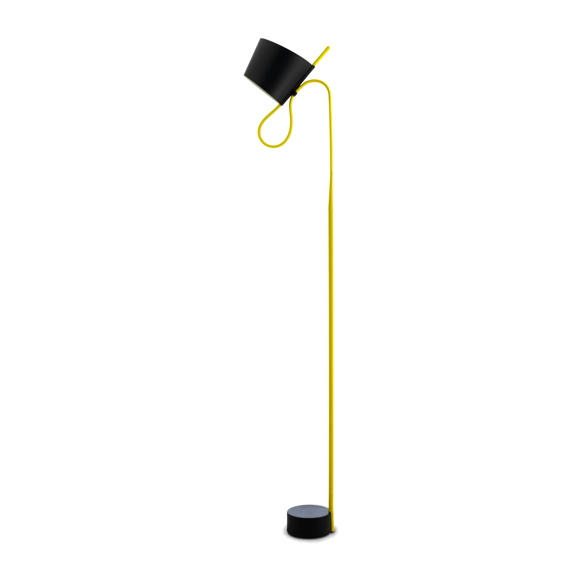 Candeeiro de pé Rope Trick, Preto-amarelo HAY