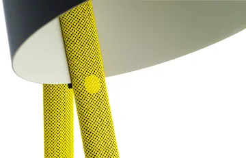 Candeeiro de pé Rope Trick - Preto-amarelo - HAY