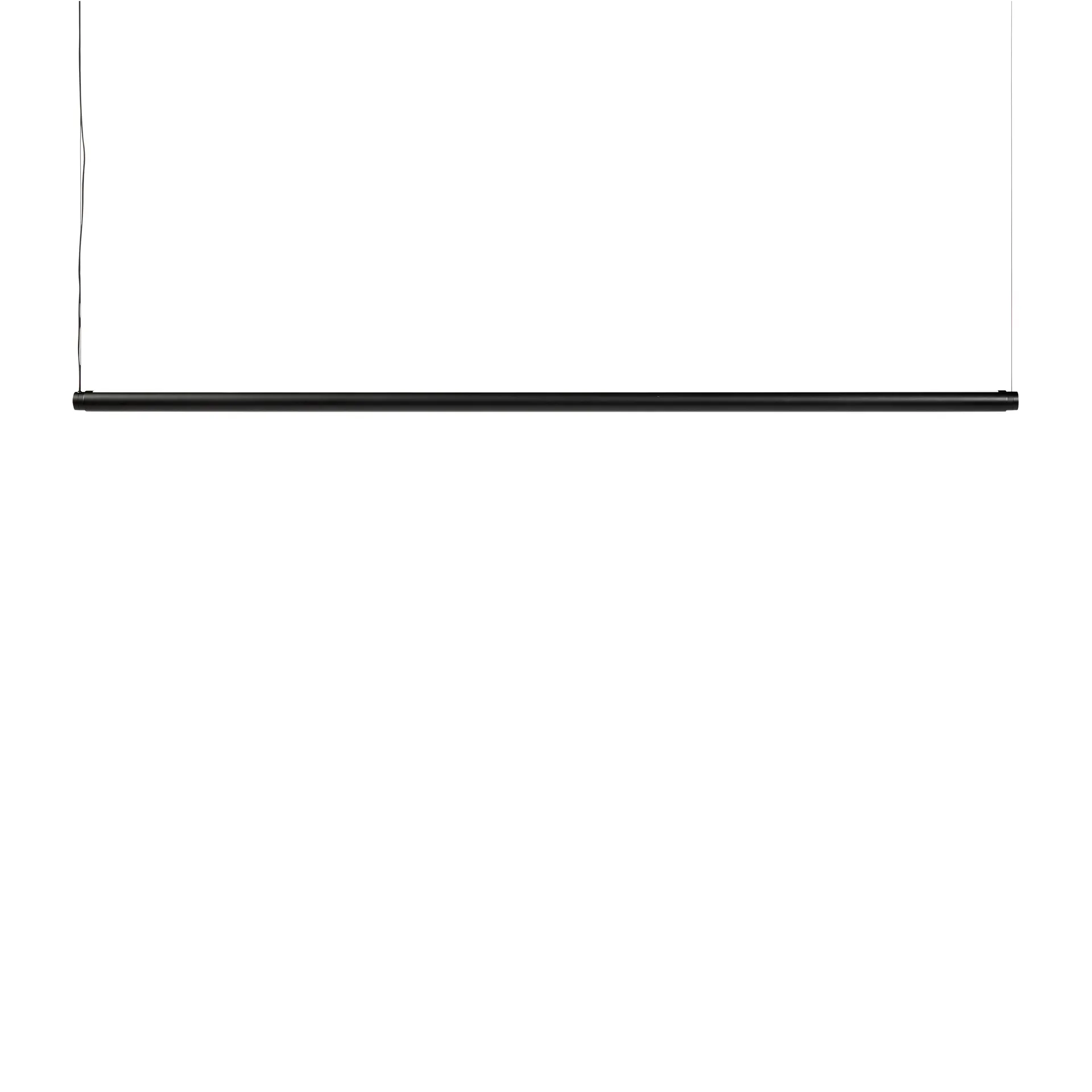 Candeeiro de teto Factor Linear Suspension 1500 Diffused, Alumínio anodizado transparente HAY