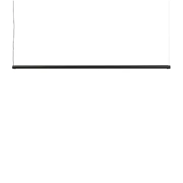 Candeeiro de teto Factor Linear Suspension 1500 Diffused - Soft black - HAY