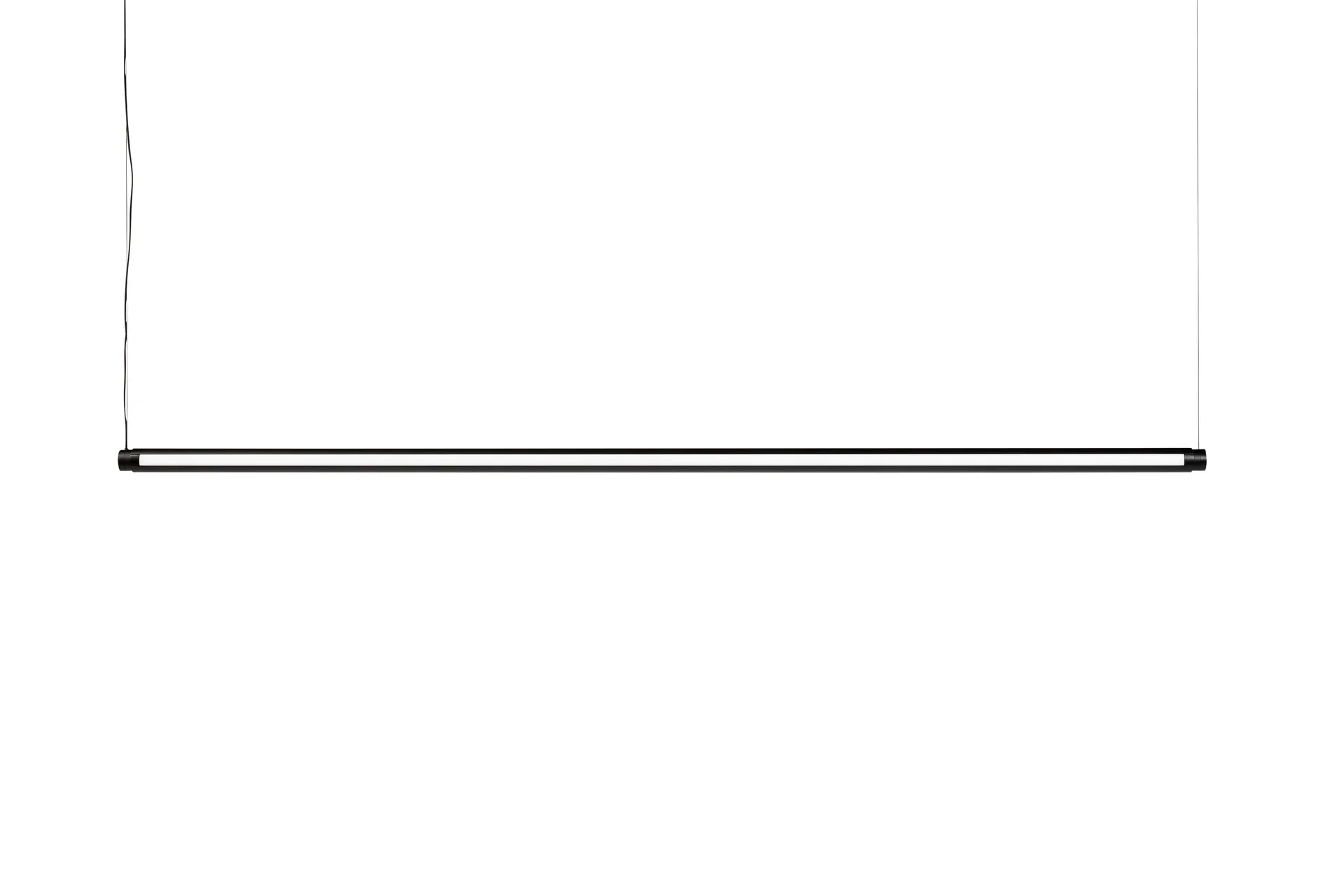 Candeeiro de teto Factor Linear Suspension 1500 Diffused, Soft black HAY