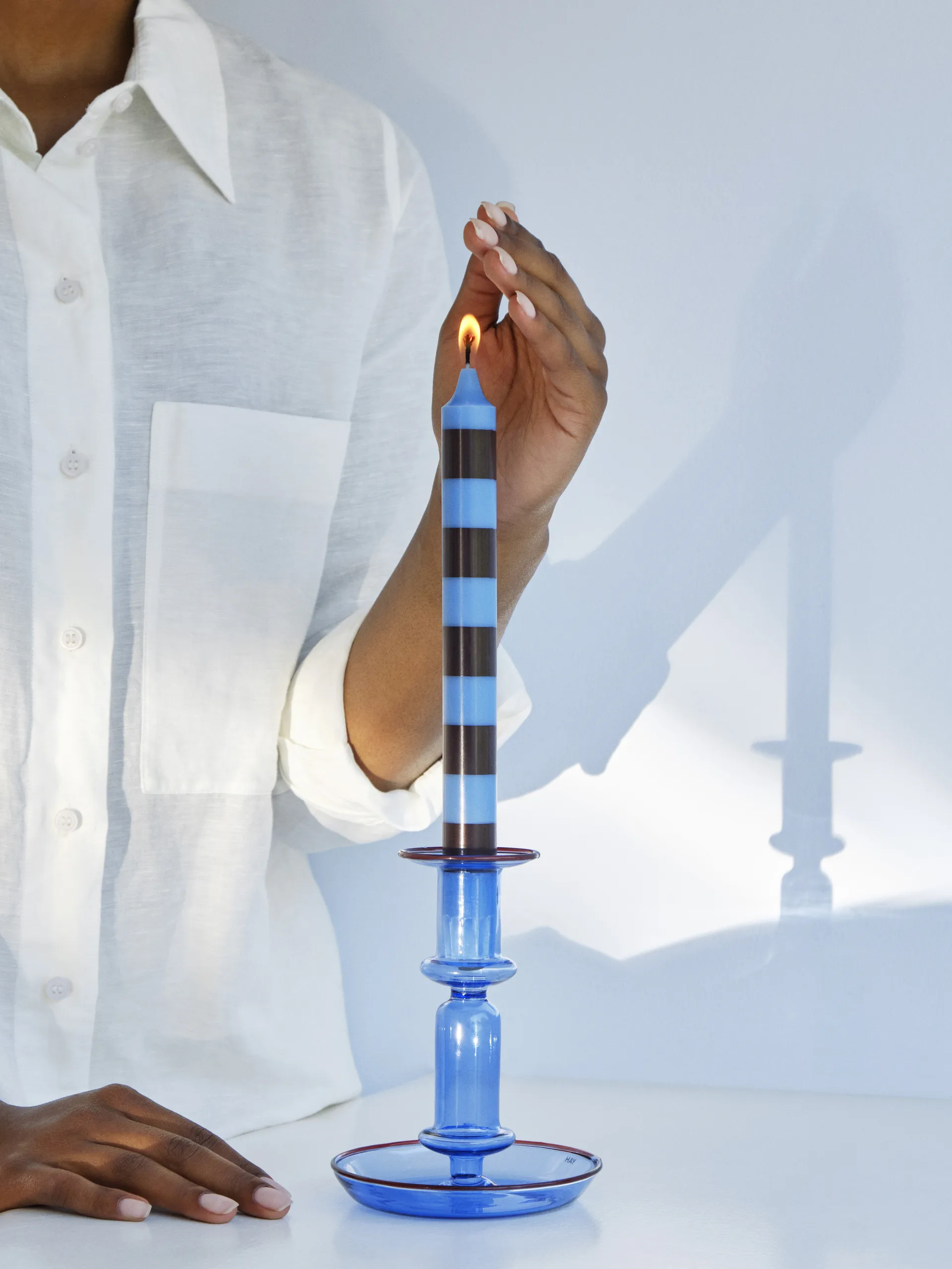 Candeeiro Stripe, 4 un., Bright HAY