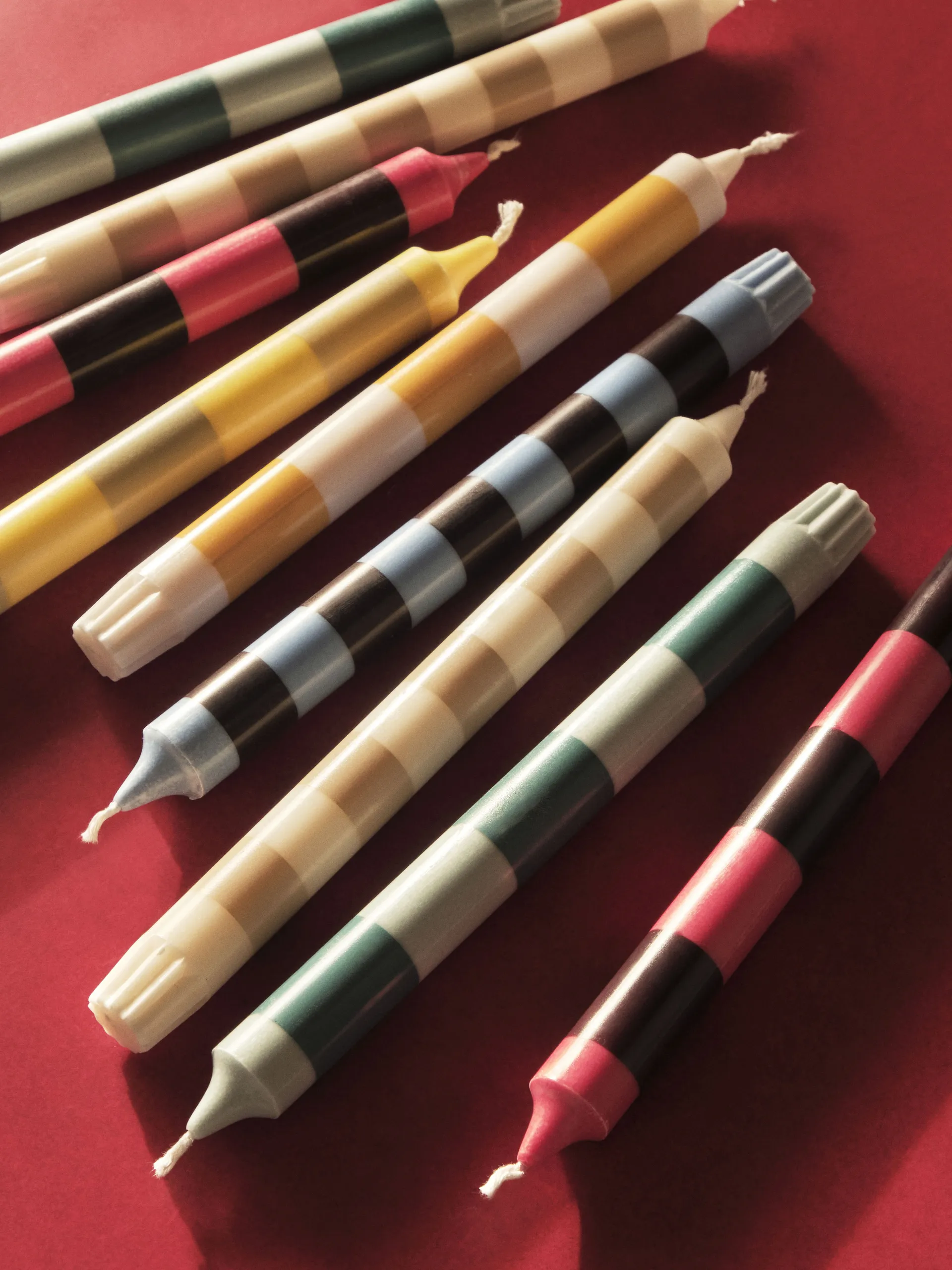 Candeeiro Stripe, 4 un., Bright HAY