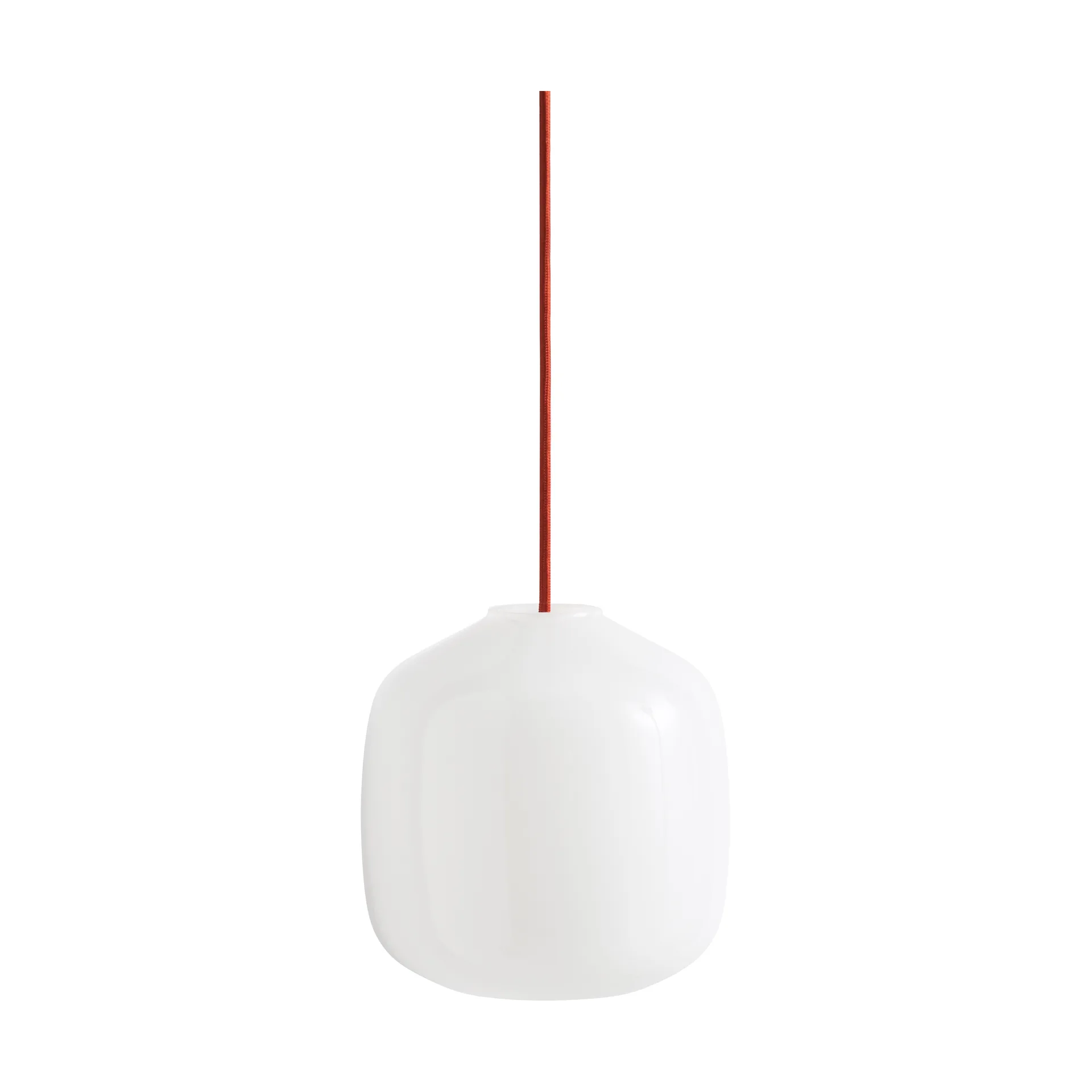 Candeeiro suspenso Buoy Ø20 cm, Opal glass-rusty red HAY