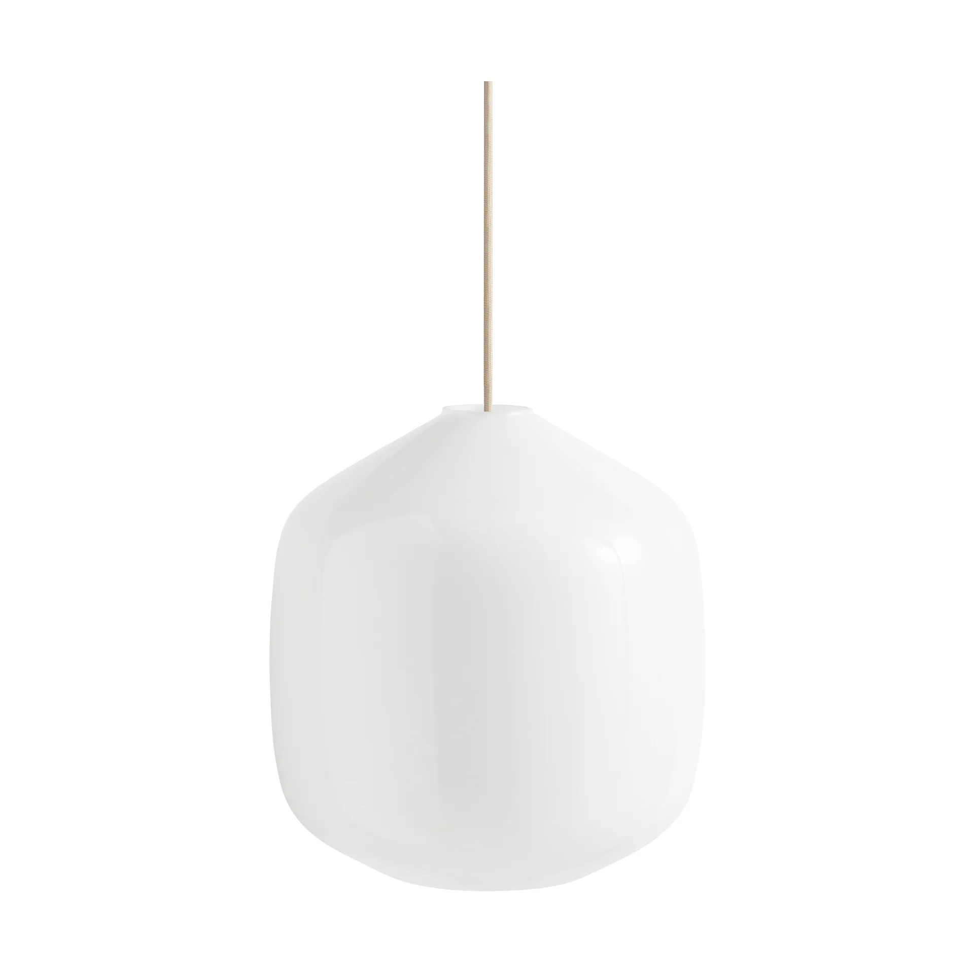 Candeeiro suspenso Buoy Ø30 cm, Opal glass-beton grey HAY