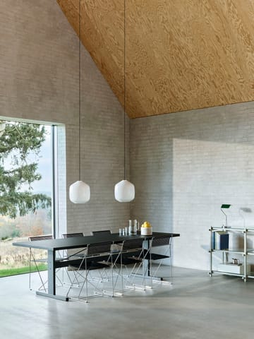 Candeeiro suspenso Buoy Ø30 cm - Opal glass-beton grey - HAY