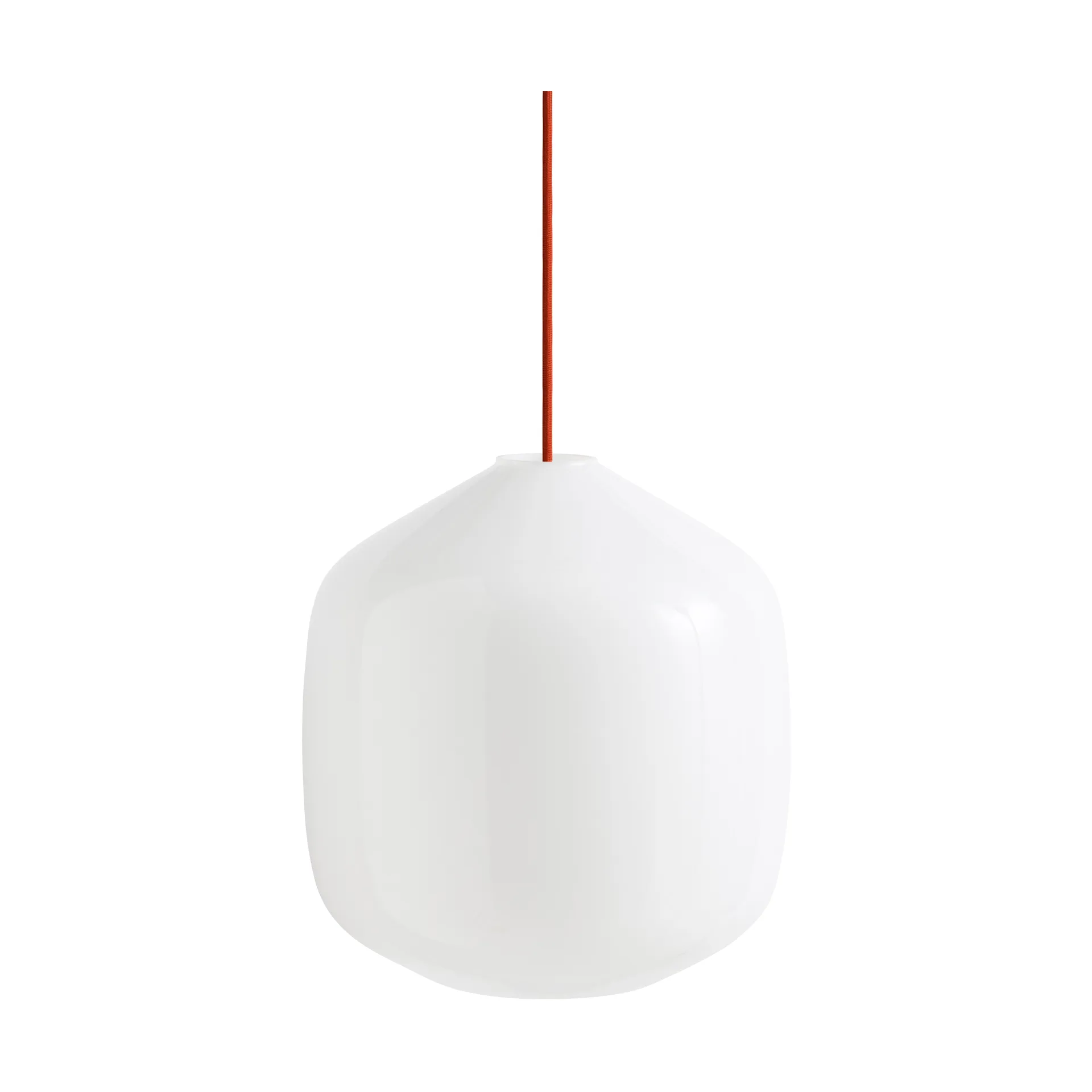 Candeeiro suspenso Buoy Ø30 cm, Opal glass-rusty red HAY