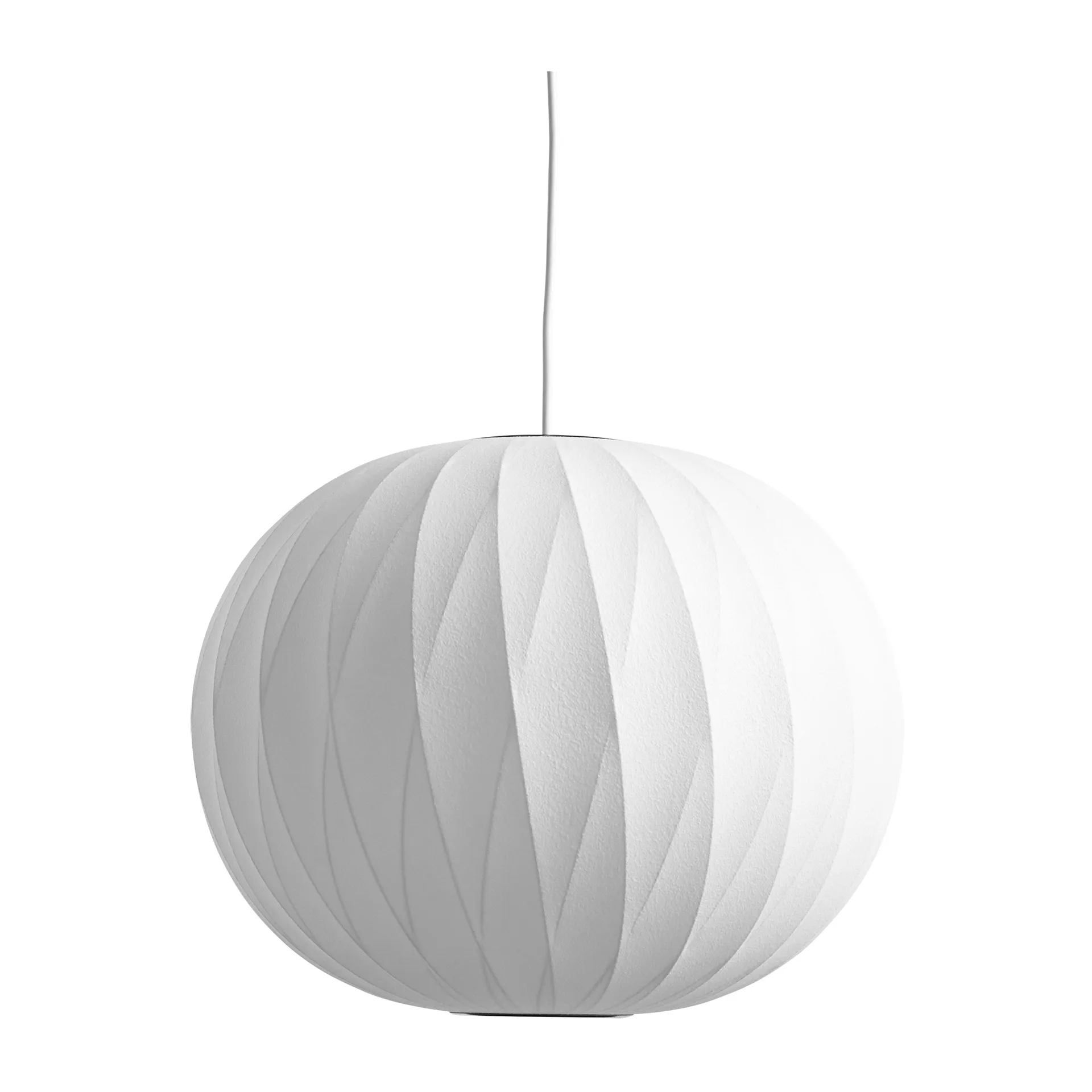 Candeeiro suspenso com padrão cruzado M Nelson Bubble Ball, Off white HAY
