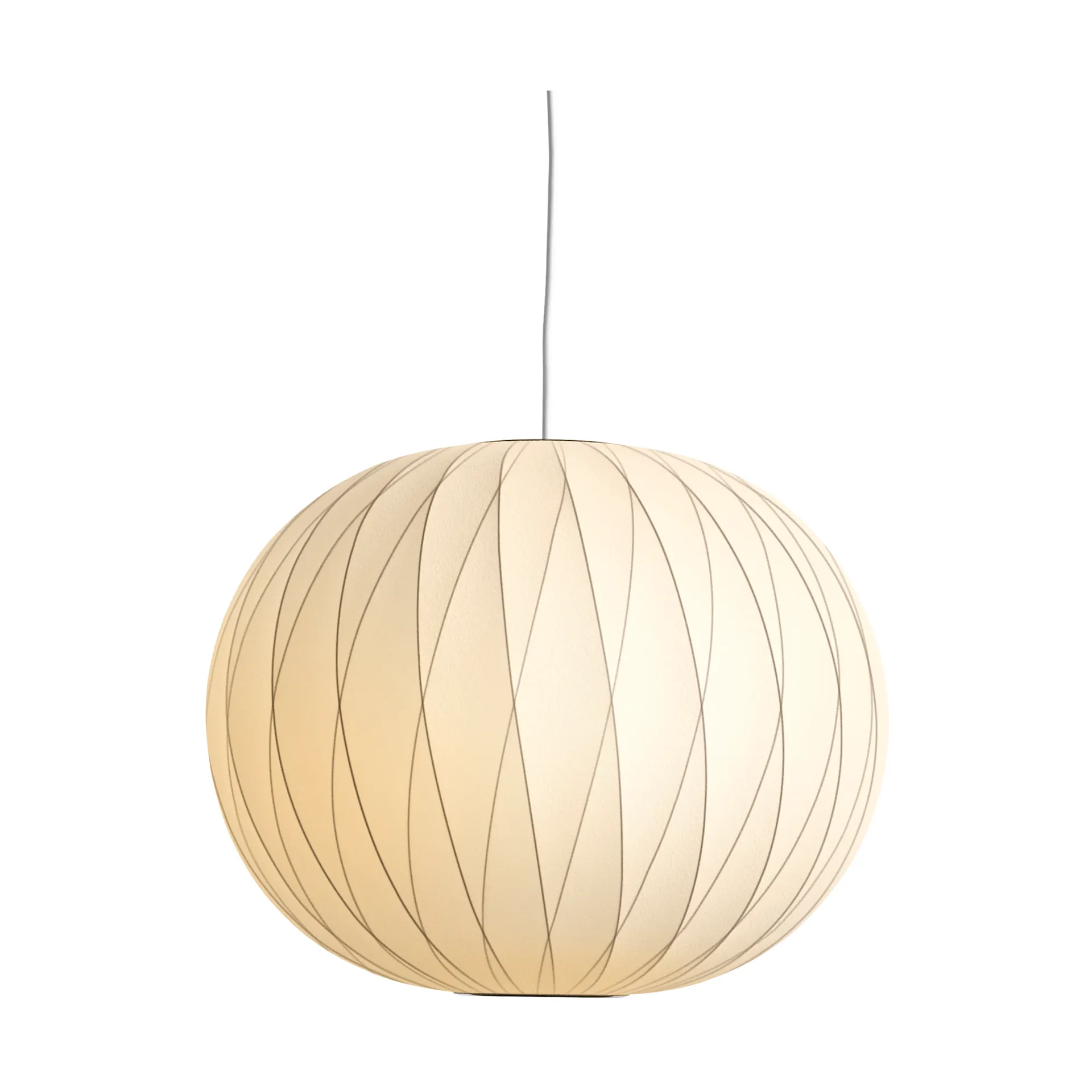 Candeeiro suspenso com padrão cruzado M Nelson Bubble Ball, Off white HAY