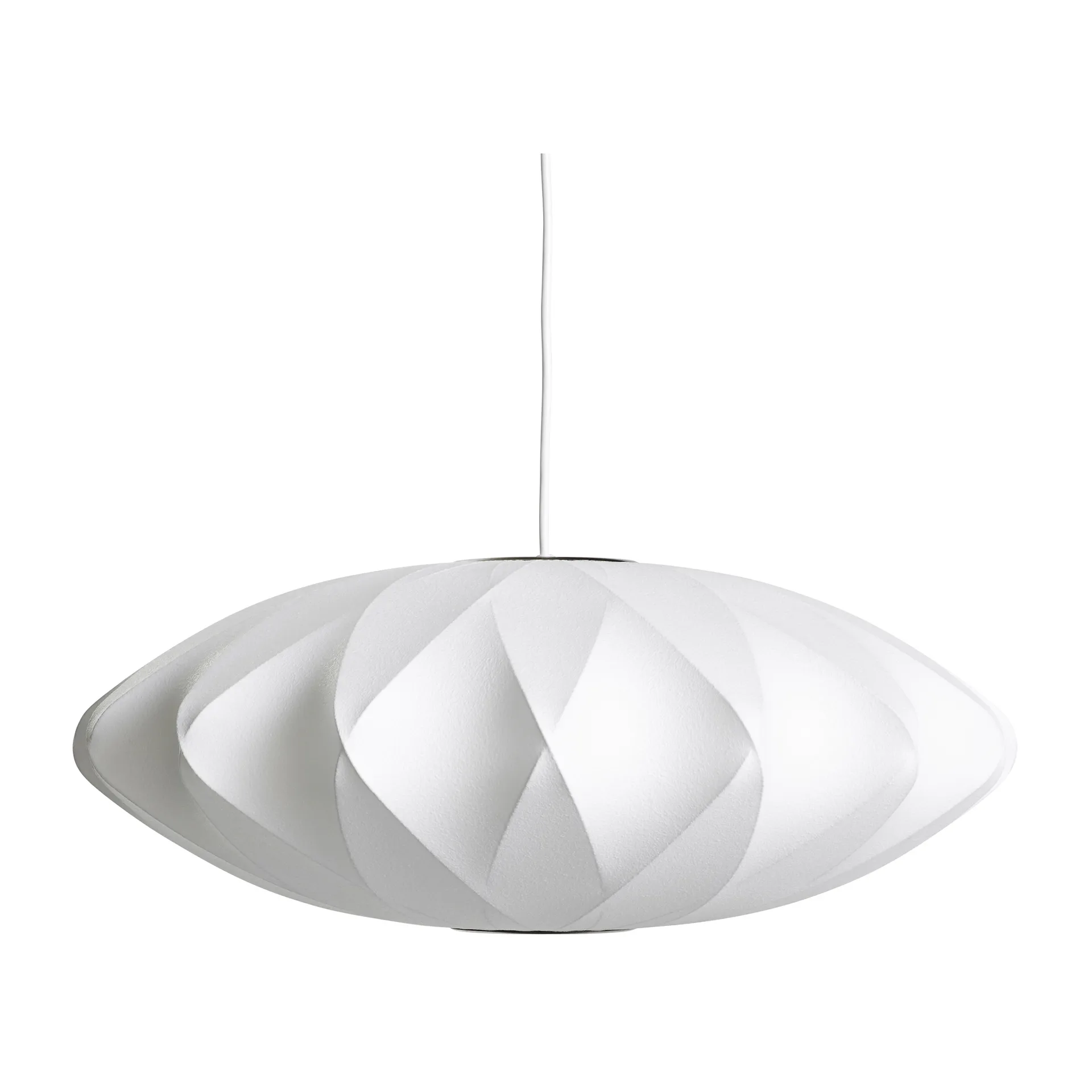 Candeeiro suspenso com padrão cruzado M Nelson Bubble Saucer, Off white HAY