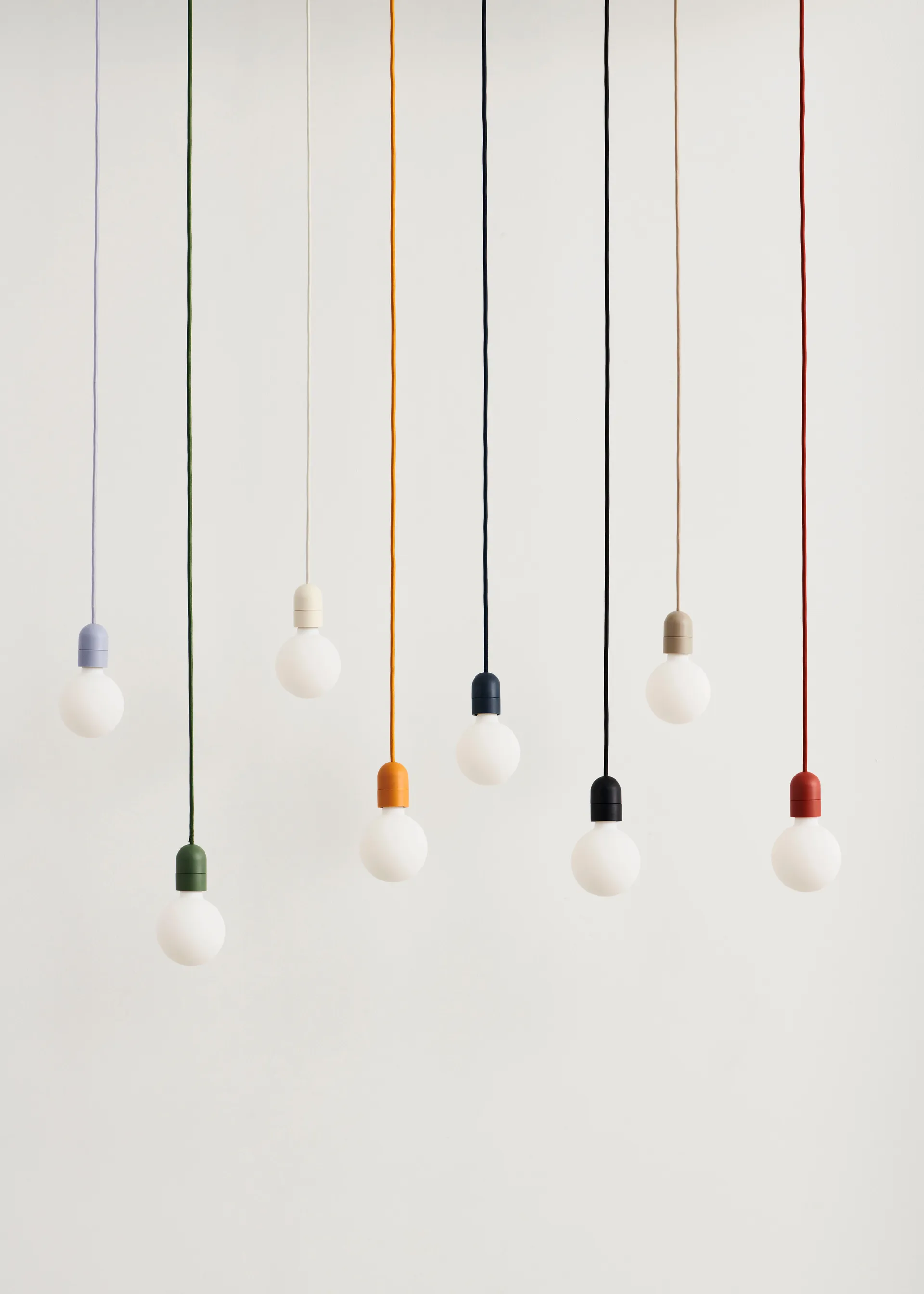 Candeeiro suspenso Common Pendant Cord set Ø12 cm, Clay white HAY