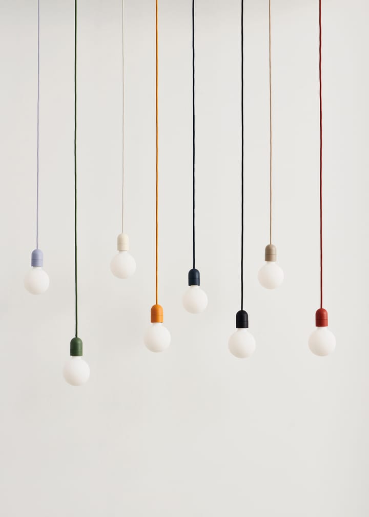 Candeeiro suspenso Common Pendant Cord set Ø12 cm, Soft black HAY