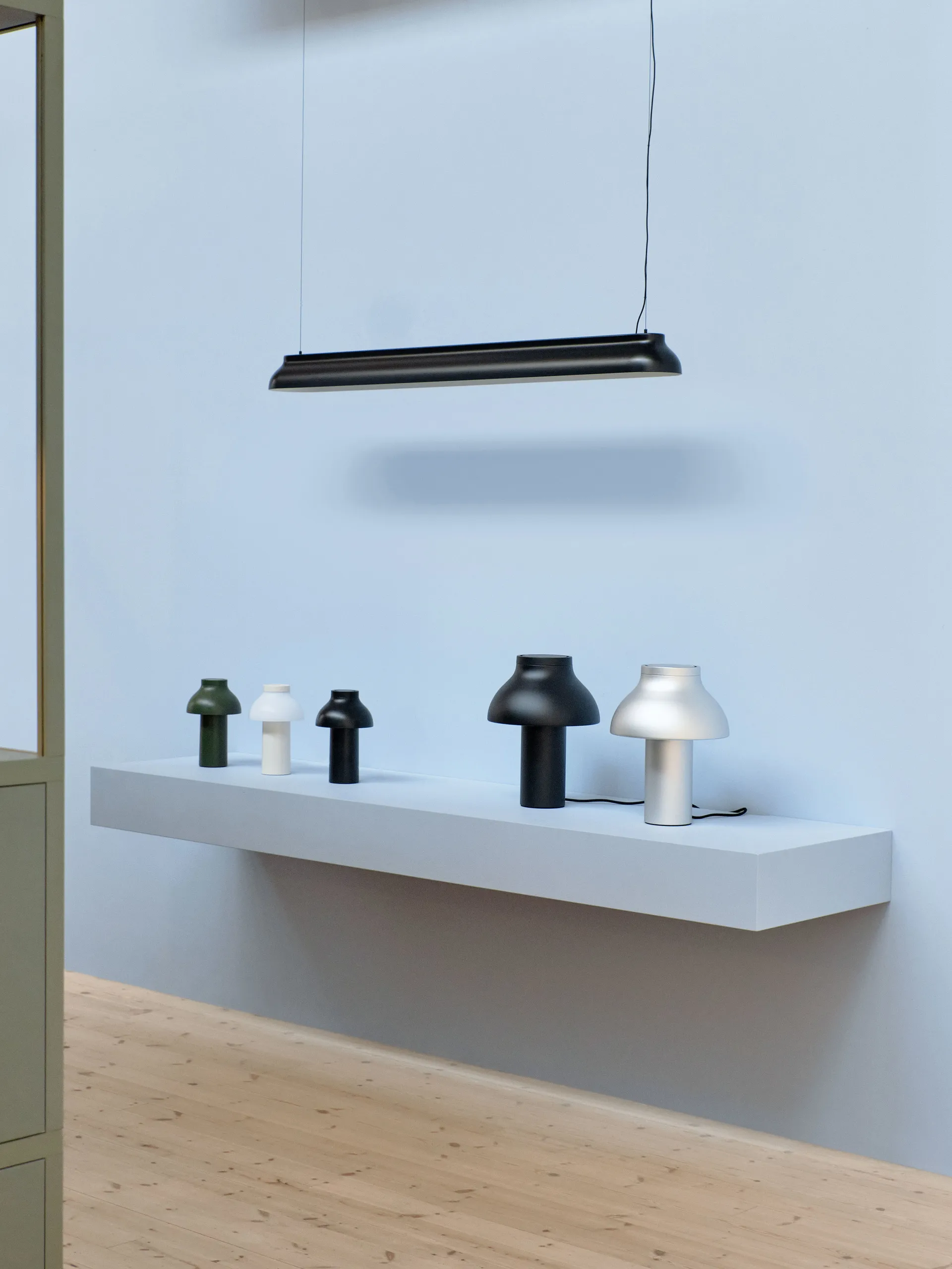 Candeeiro suspenso PC Linear, Soft black HAY