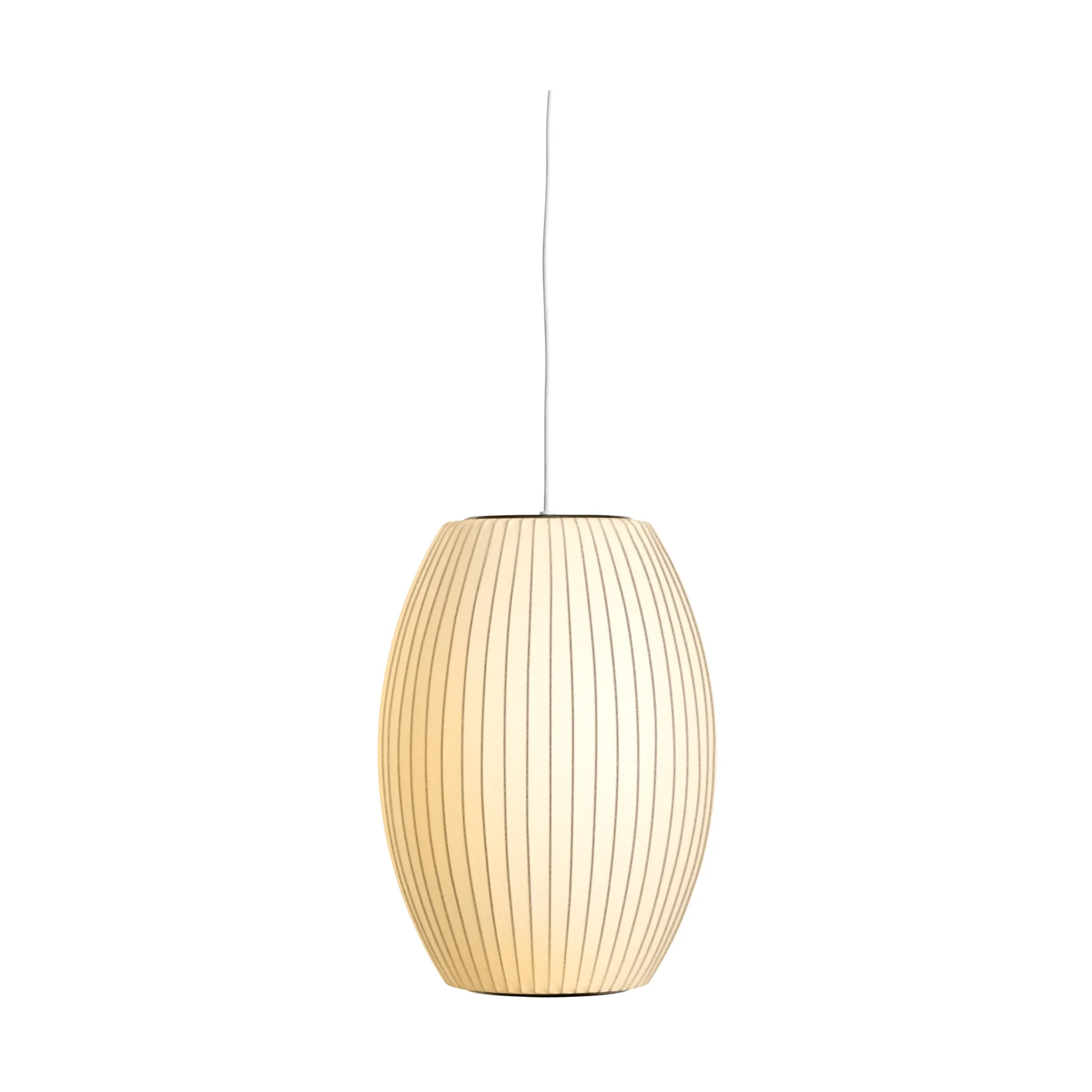 Candeeiro suspenso S Nelson Bubble Cigar, Off white HAY