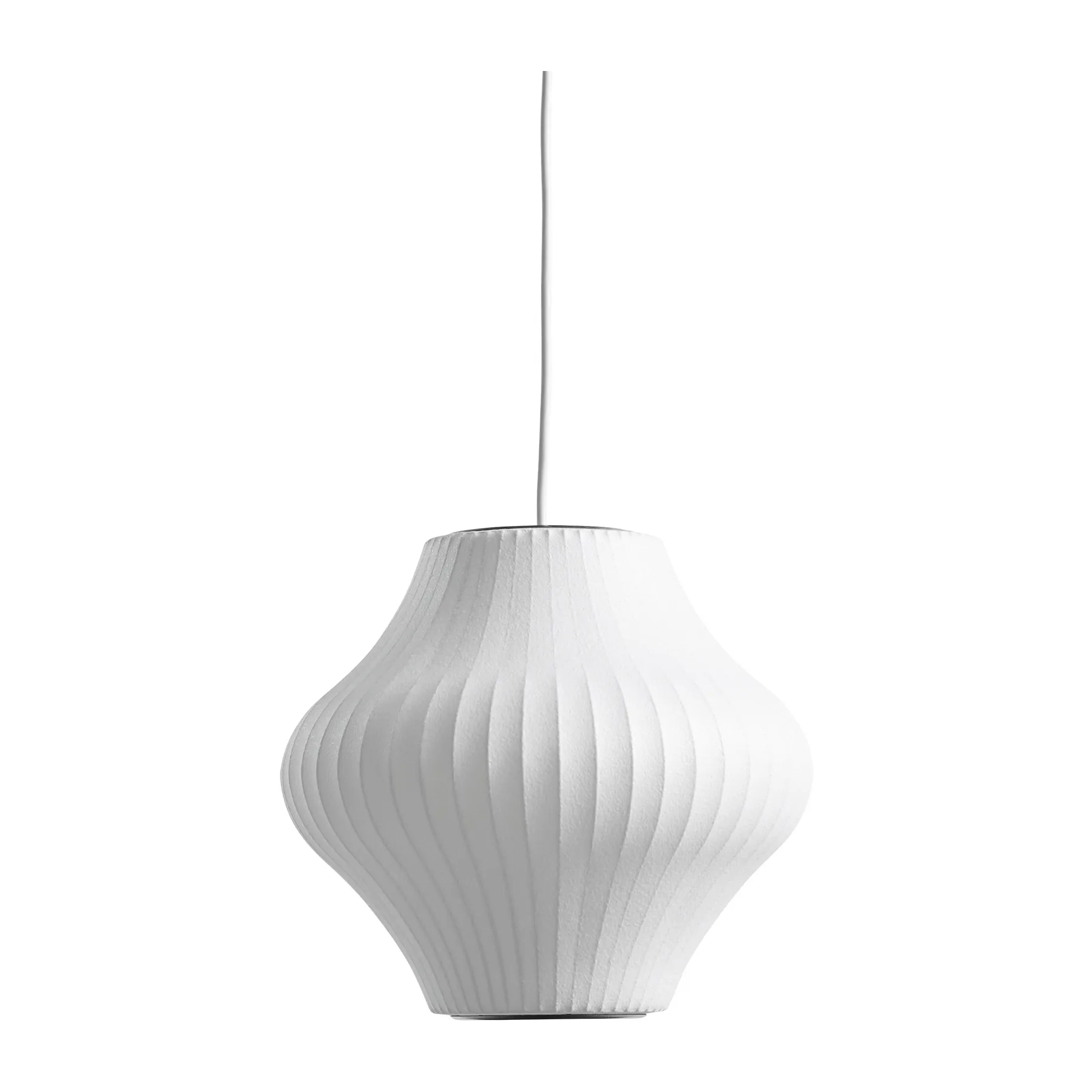 Candeeiro suspenso S Nelson Bubble Pear, Off white HAY