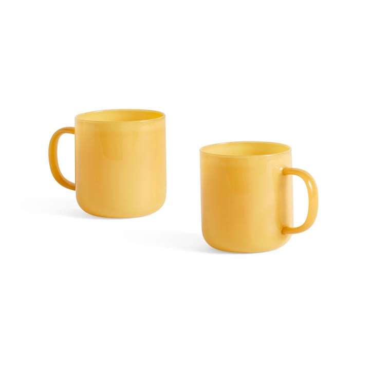 Caneca Borosilicate 30 cl 2 un. - Jade yellow - HAY