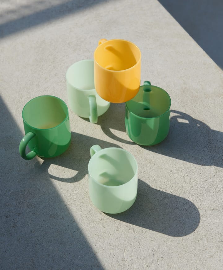 Caneca Borosilicate 30 cl 2 un., Jade yellow HAY