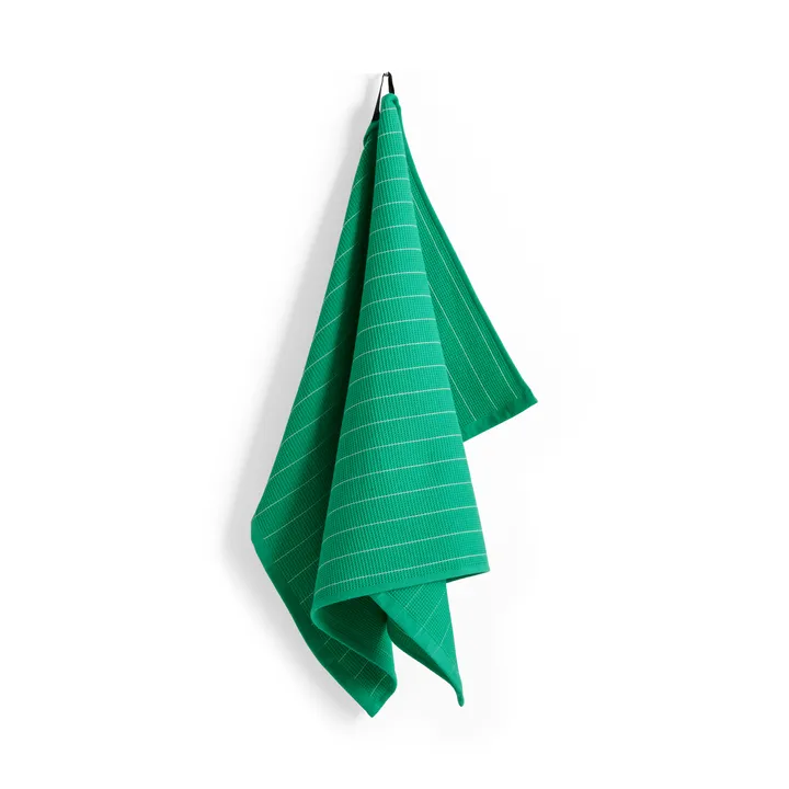 Canteen pano de cozinha 52x80 cm - Emerald pinstripe - HAY