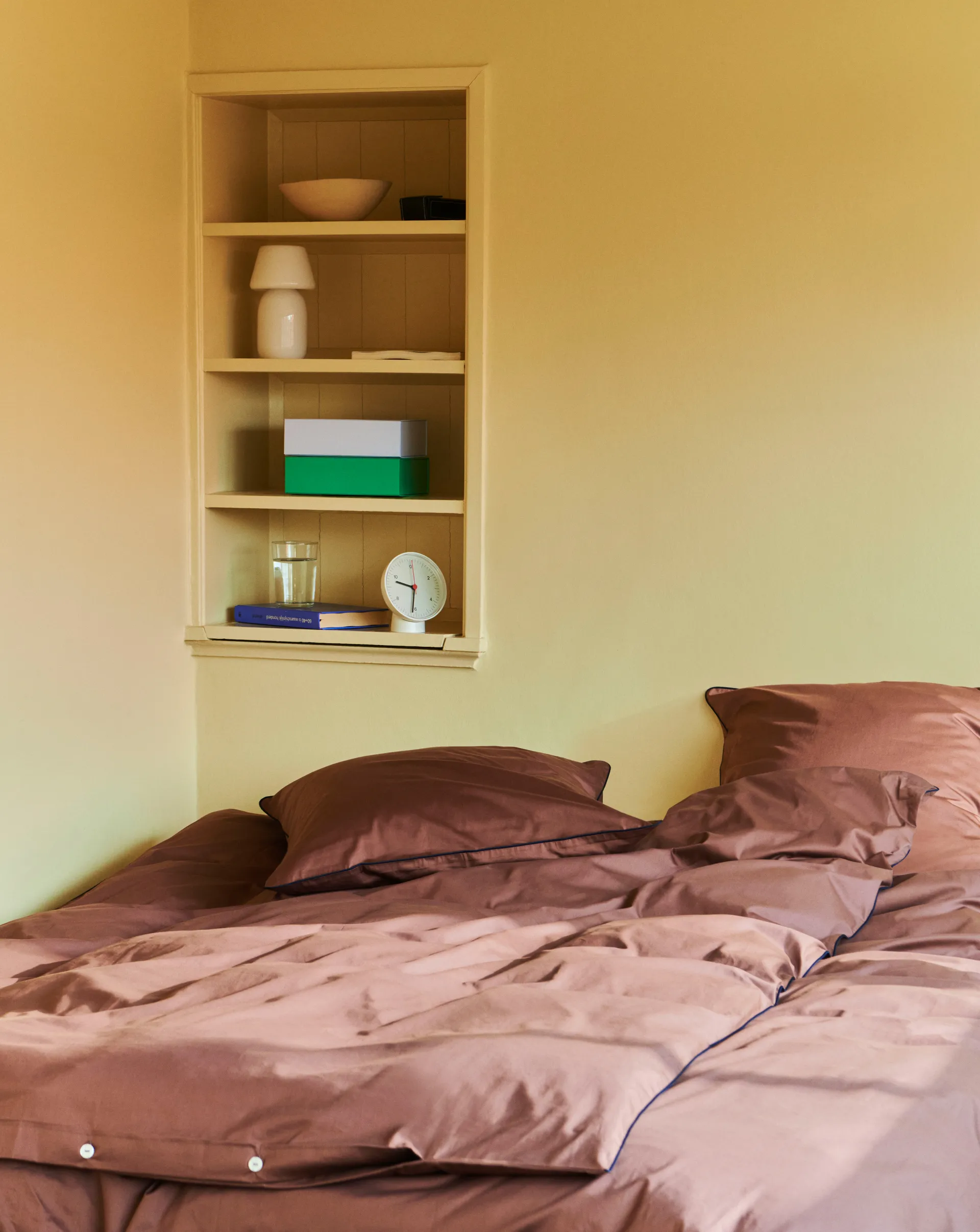 Capa de edredão Outline 150x210 cm, Milk chocolate HAY