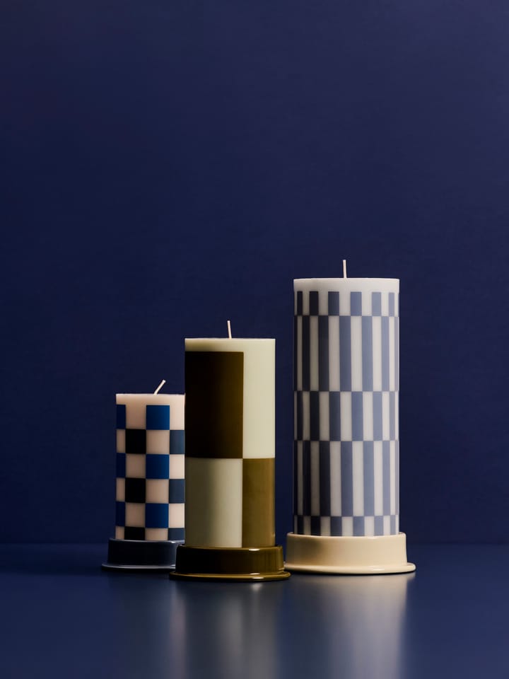 Castical Column Candleholder L 12,8 cm, Lime white HAY
