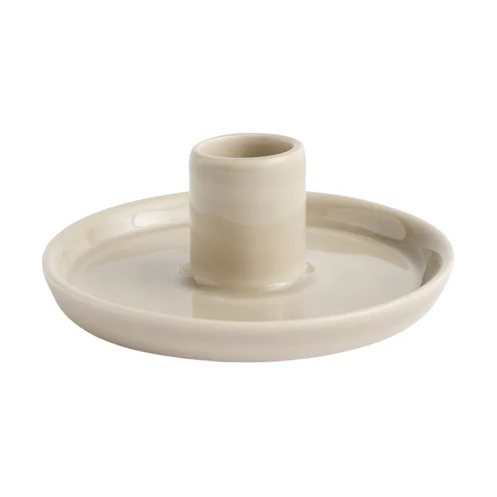 castiçal Disc - Cinzento quente, pequeno, Ø10x4,8 cm - HAY