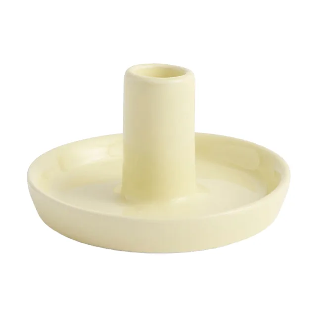 castiçal Disc - Lime white, Ø7x4 cm - HAY