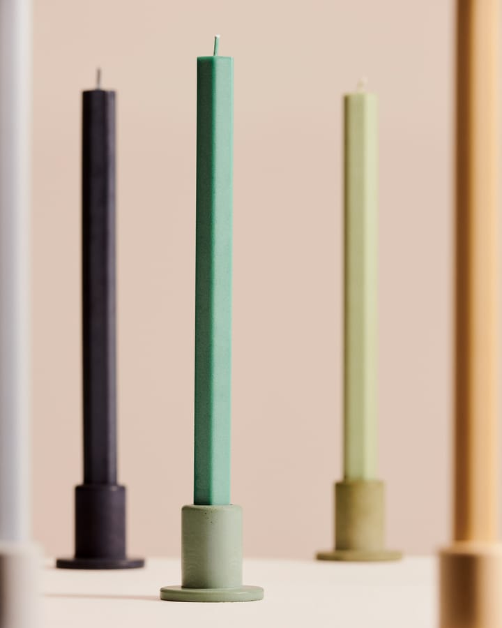 Castiçal Tube concreto 5,5 cm, Dusty green HAY